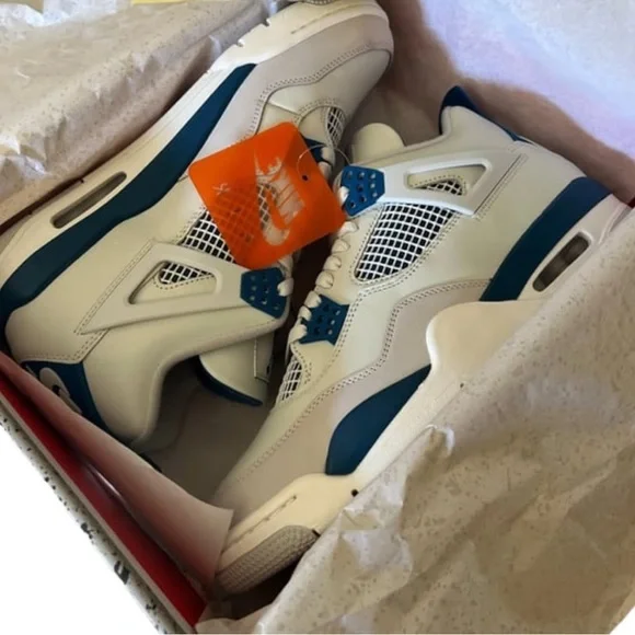 Air Jordan 4 retro military blue size 11•2024•OG All DS - Picture 2 of 7